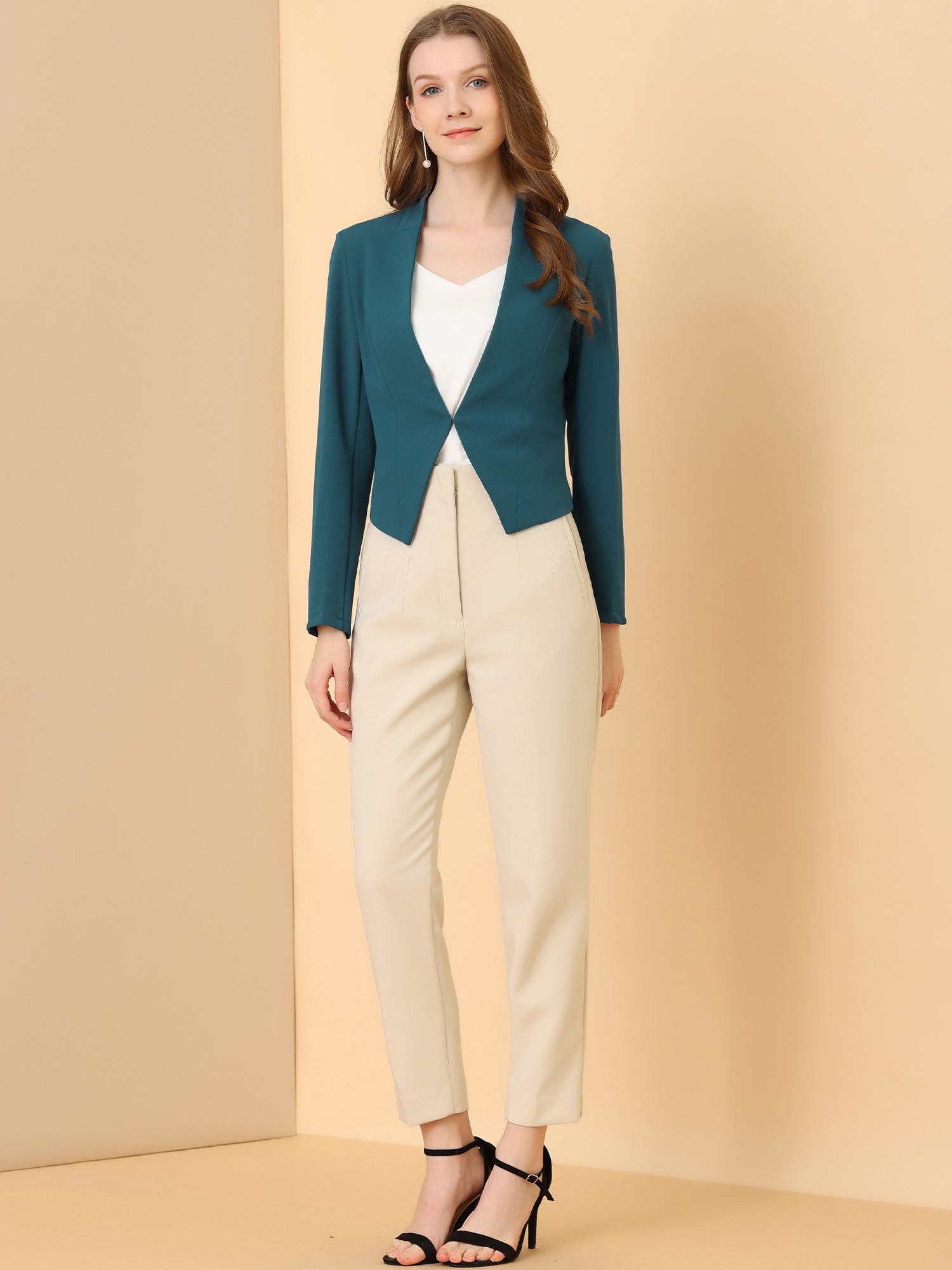 CROPPED OFFICE BLAZER JACKET
