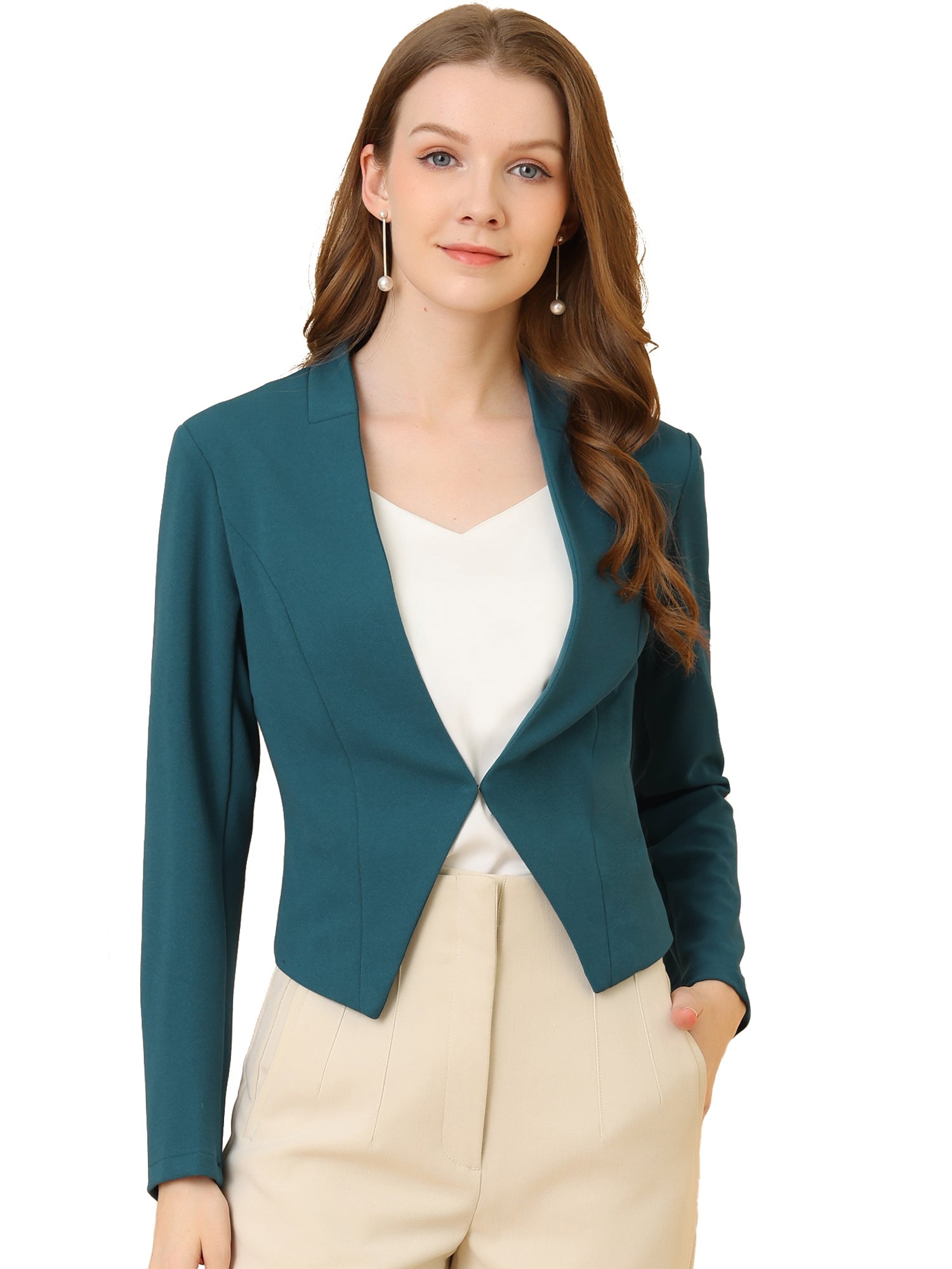 CROPPED OFFICE BLAZER JACKET