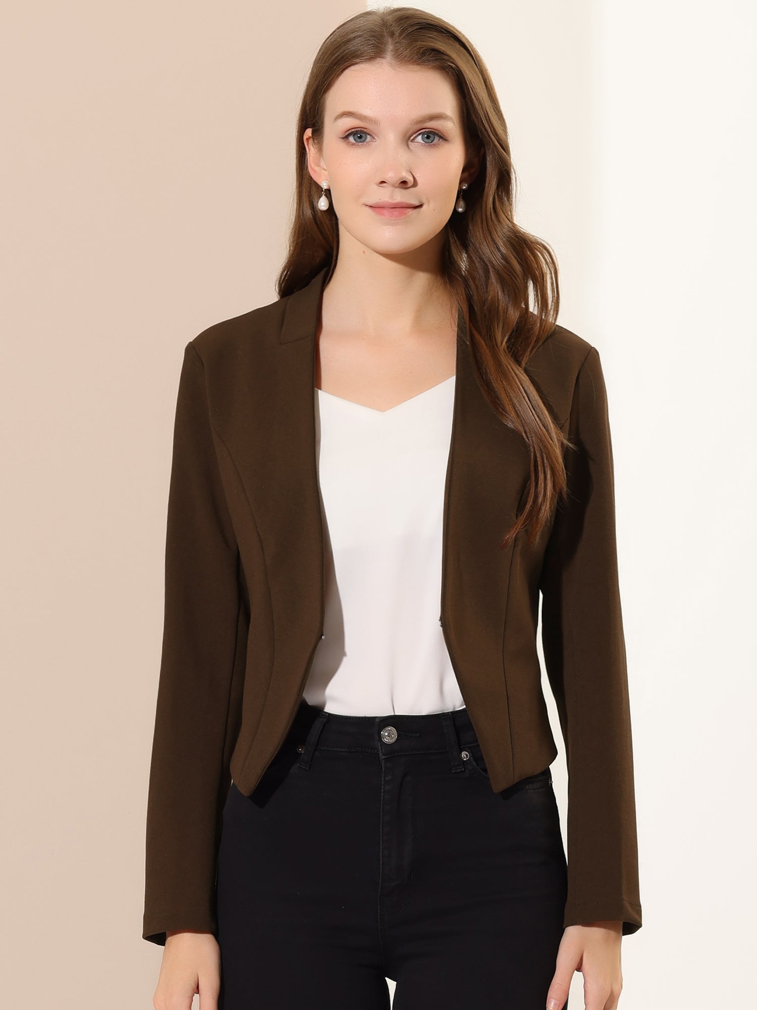 CROPPED OFFICE BLAZER JACKET