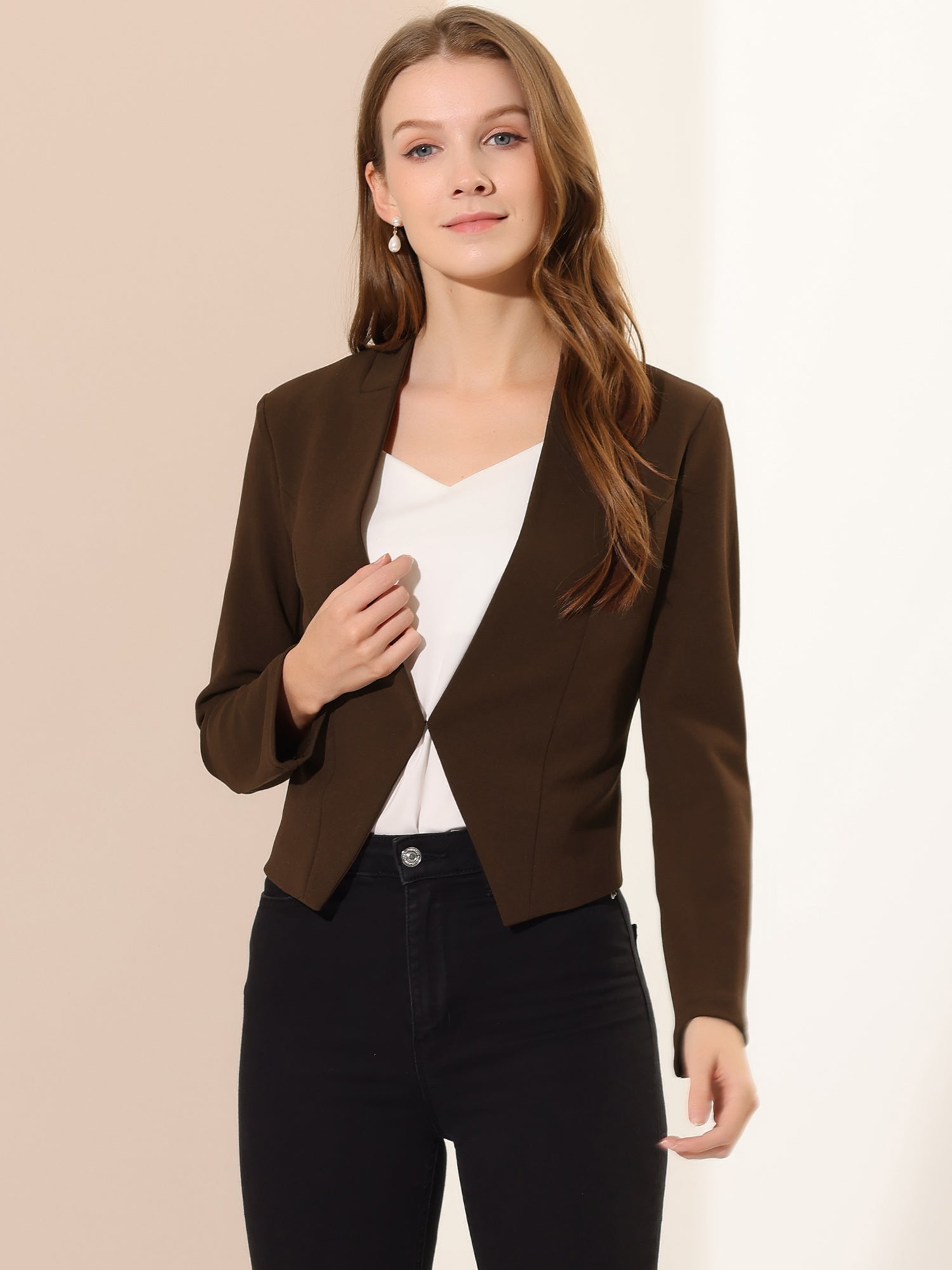 CROPPED OFFICE BLAZER JACKET