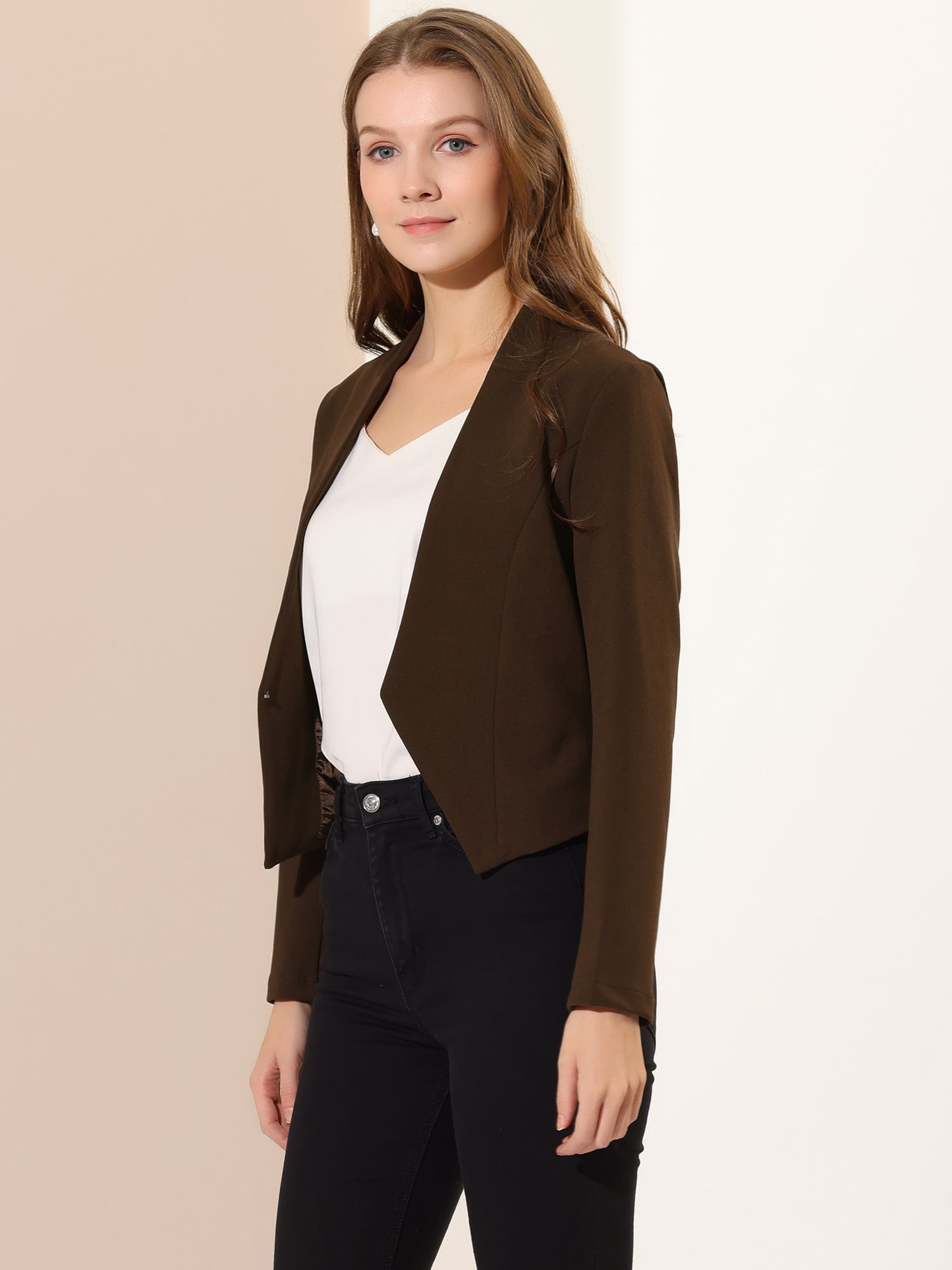 CROPPED OFFICE BLAZER JACKET