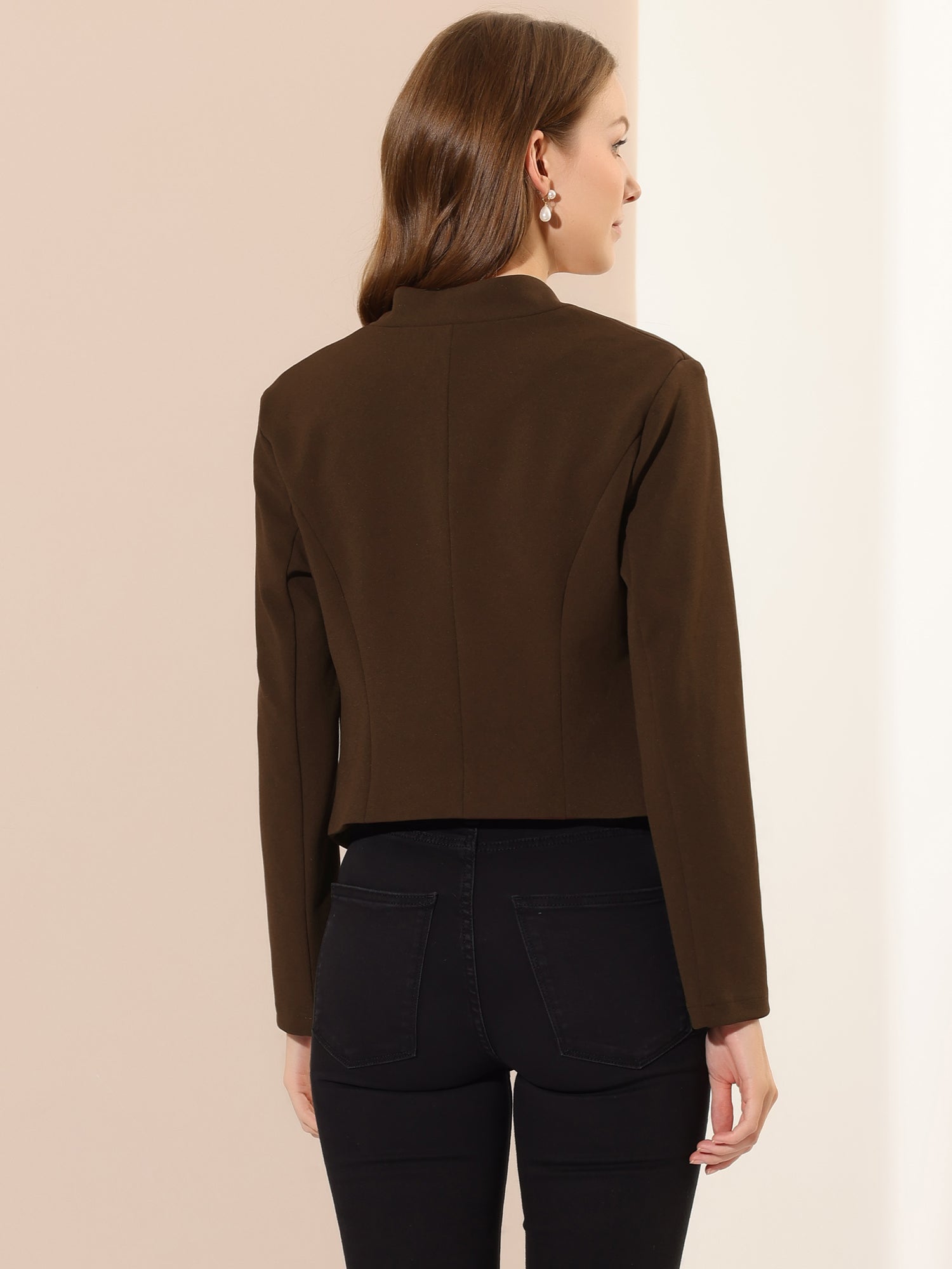 CROPPED OFFICE BLAZER JACKET