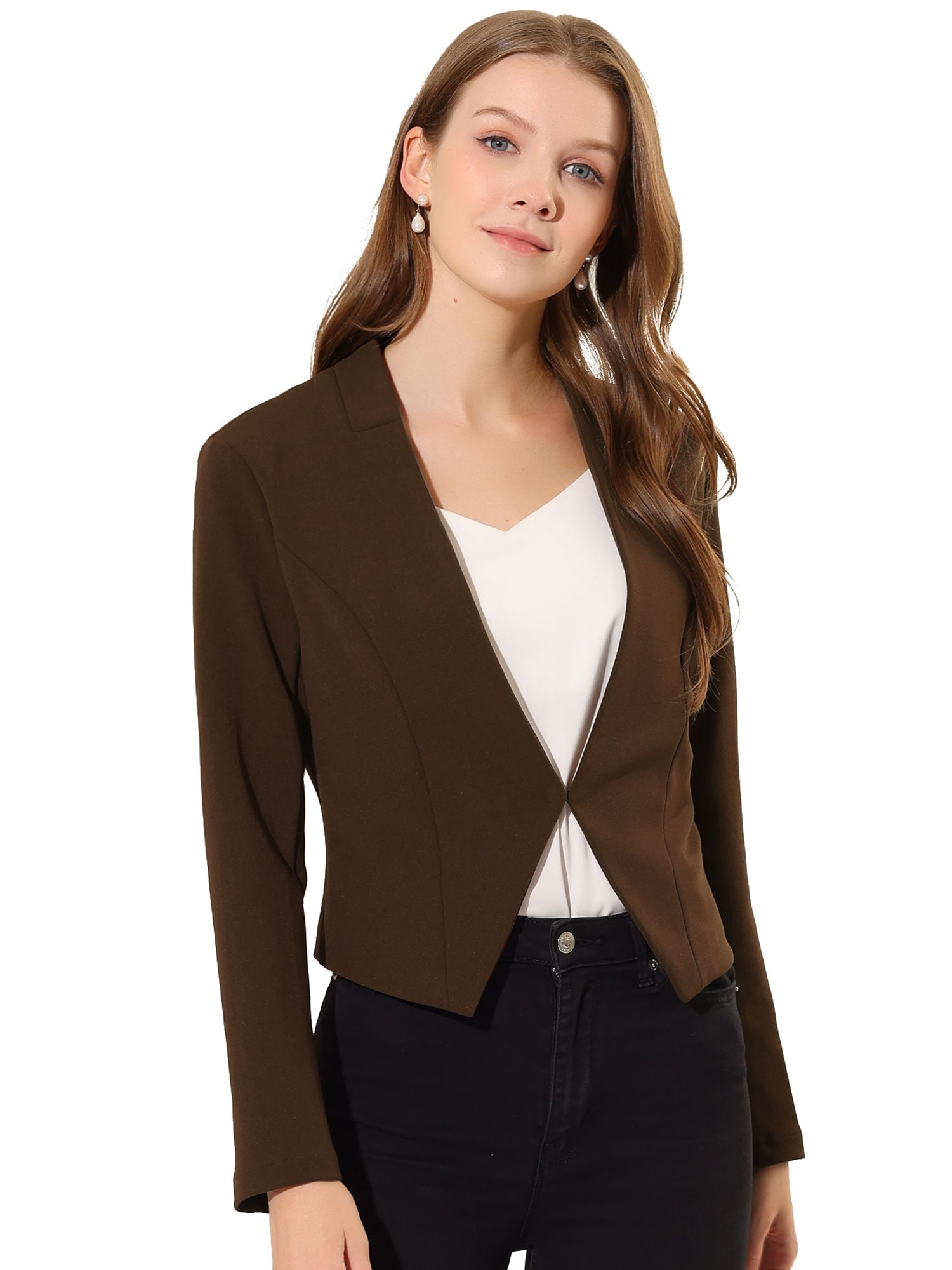 CROPPED OFFICE BLAZER JACKET