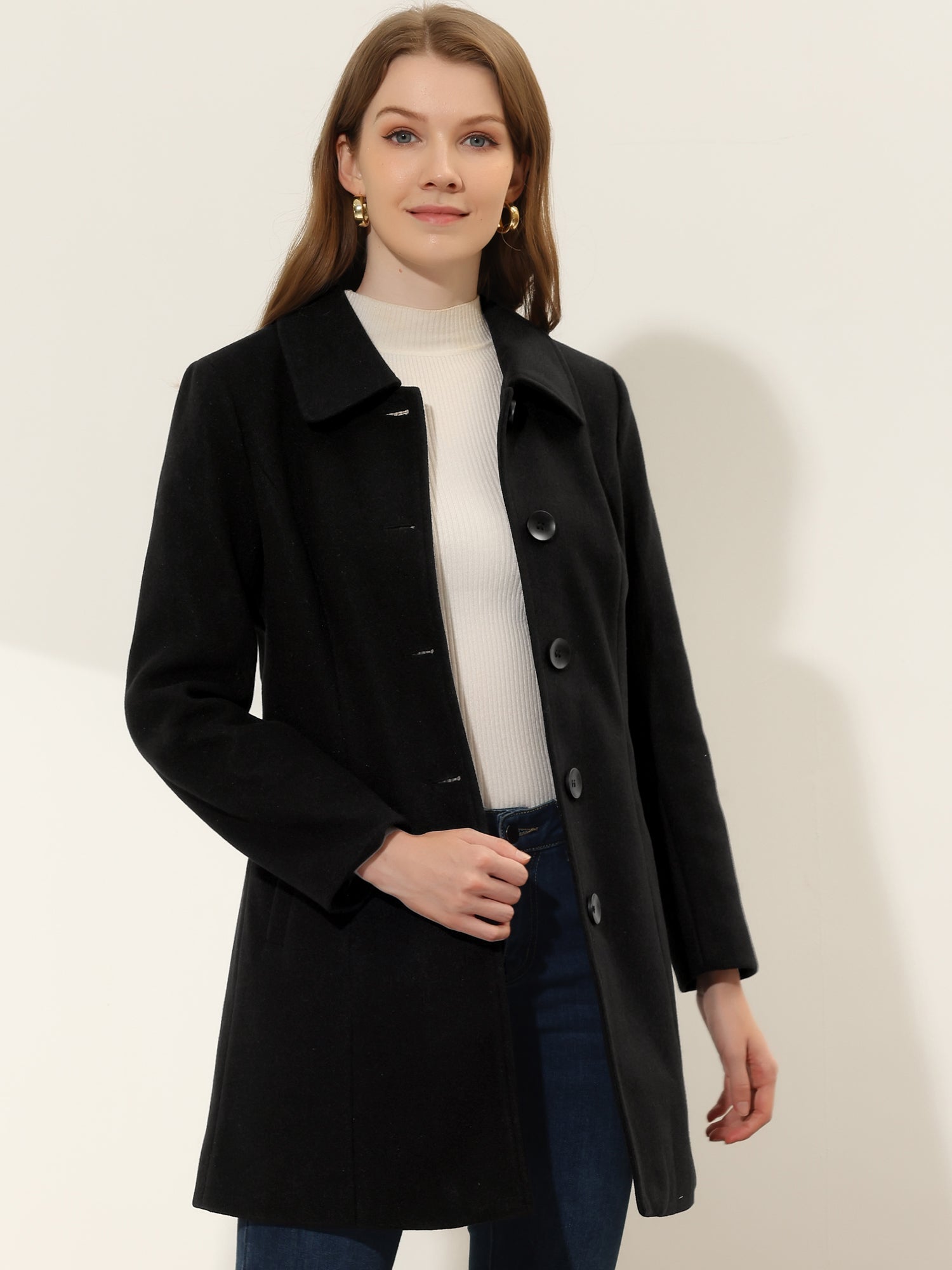 SINGLE BREASTED WINTER TRENCH COAT
