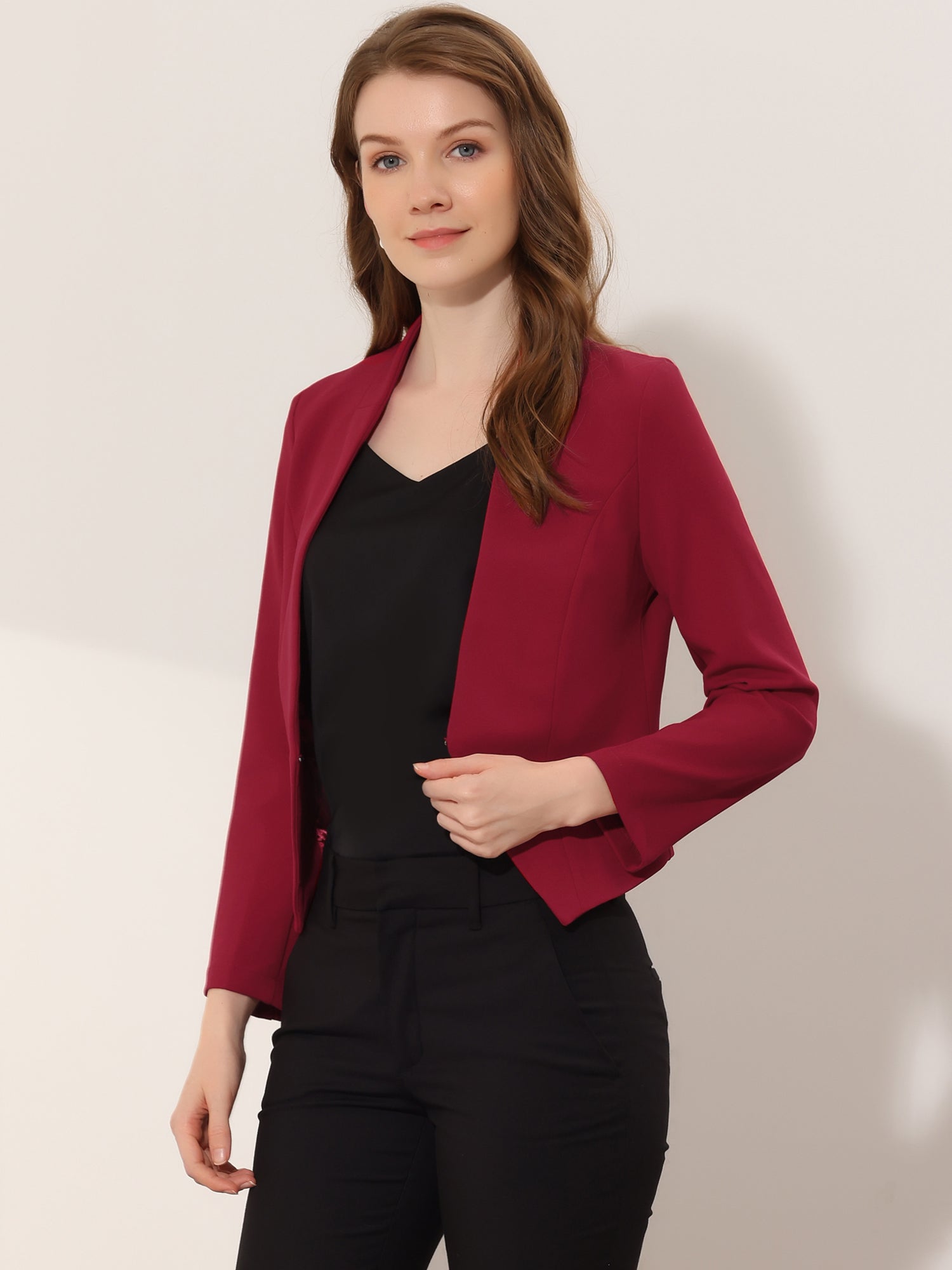 CROPPED OFFICE BLAZER JACKET