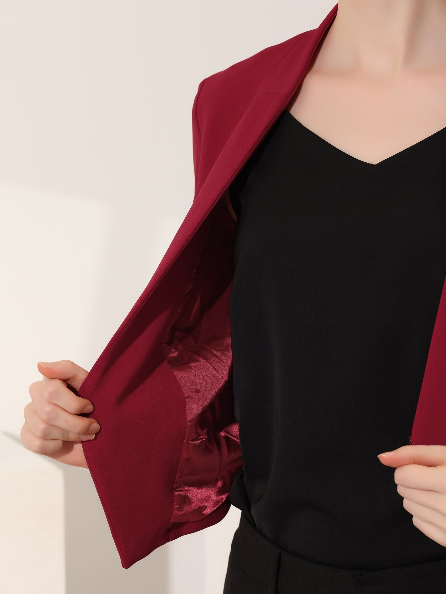 CROPPED OFFICE BLAZER JACKET