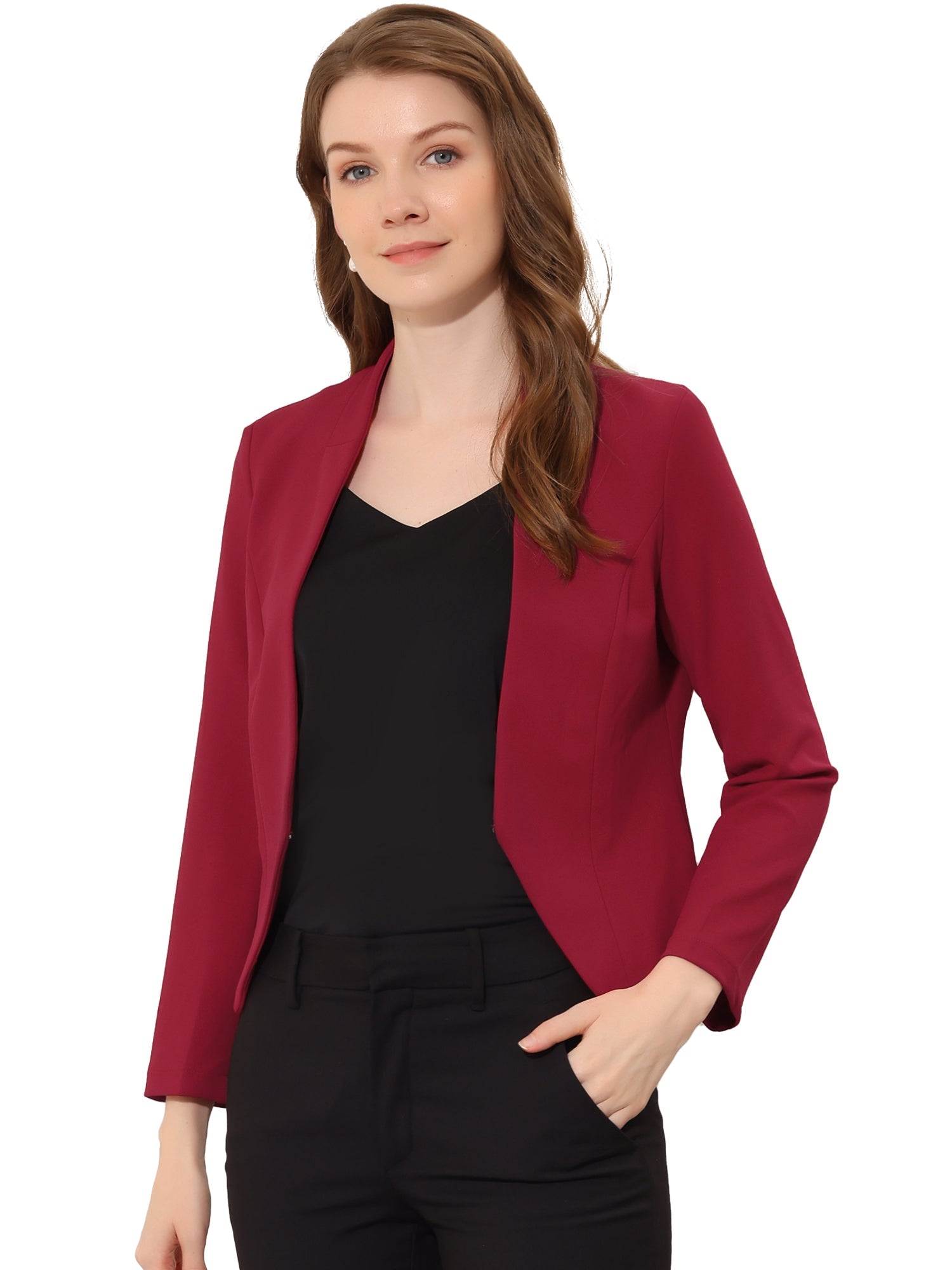 CROPPED OFFICE BLAZER JACKET