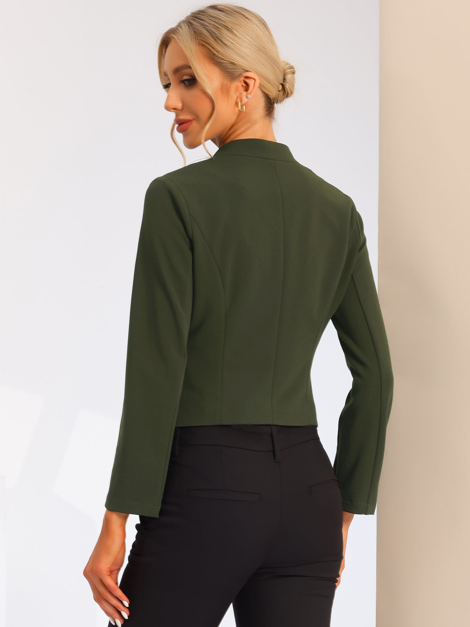 CROPPED OFFICE BLAZER JACKET