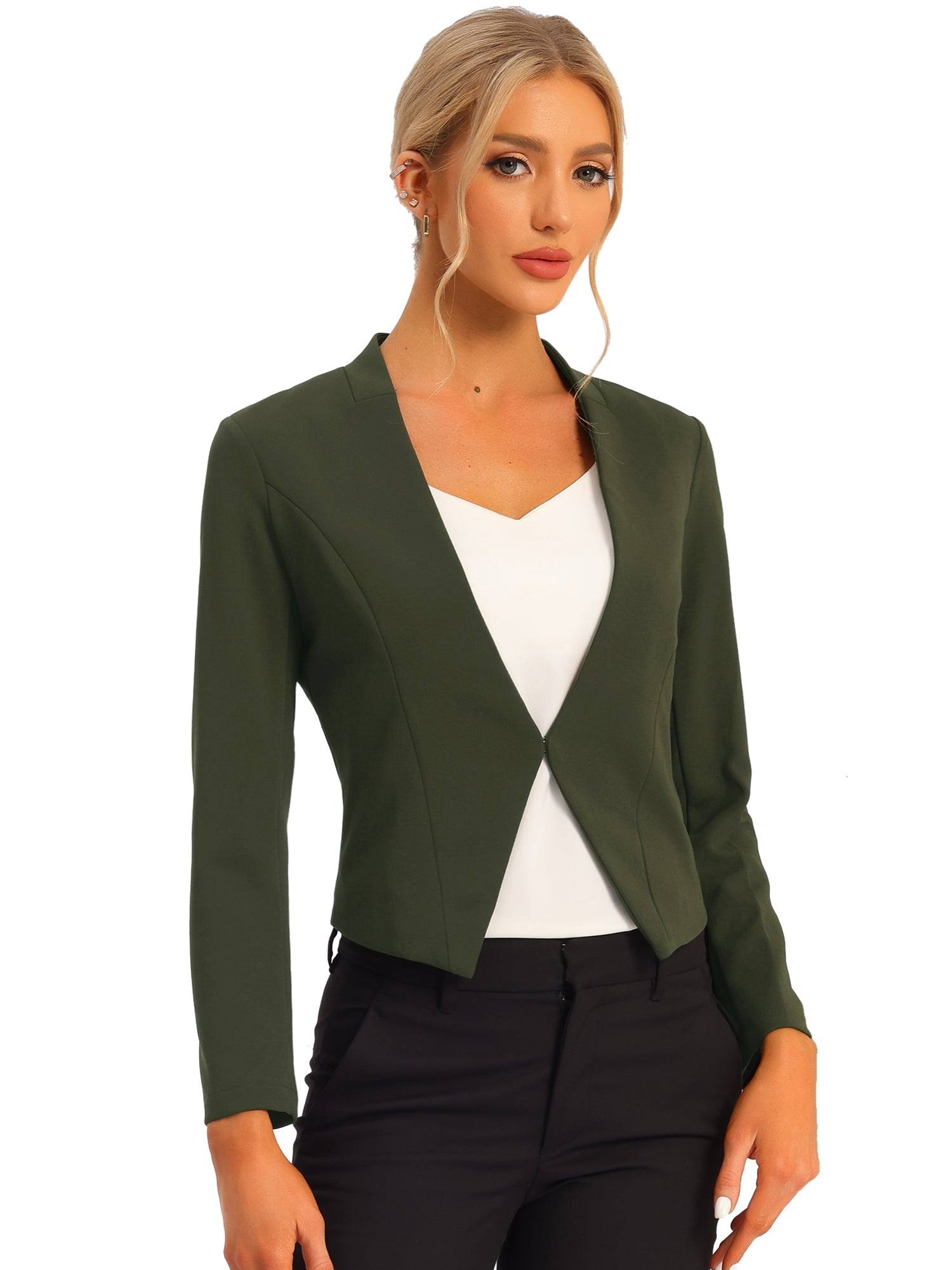 CROPPED OFFICE BLAZER JACKET