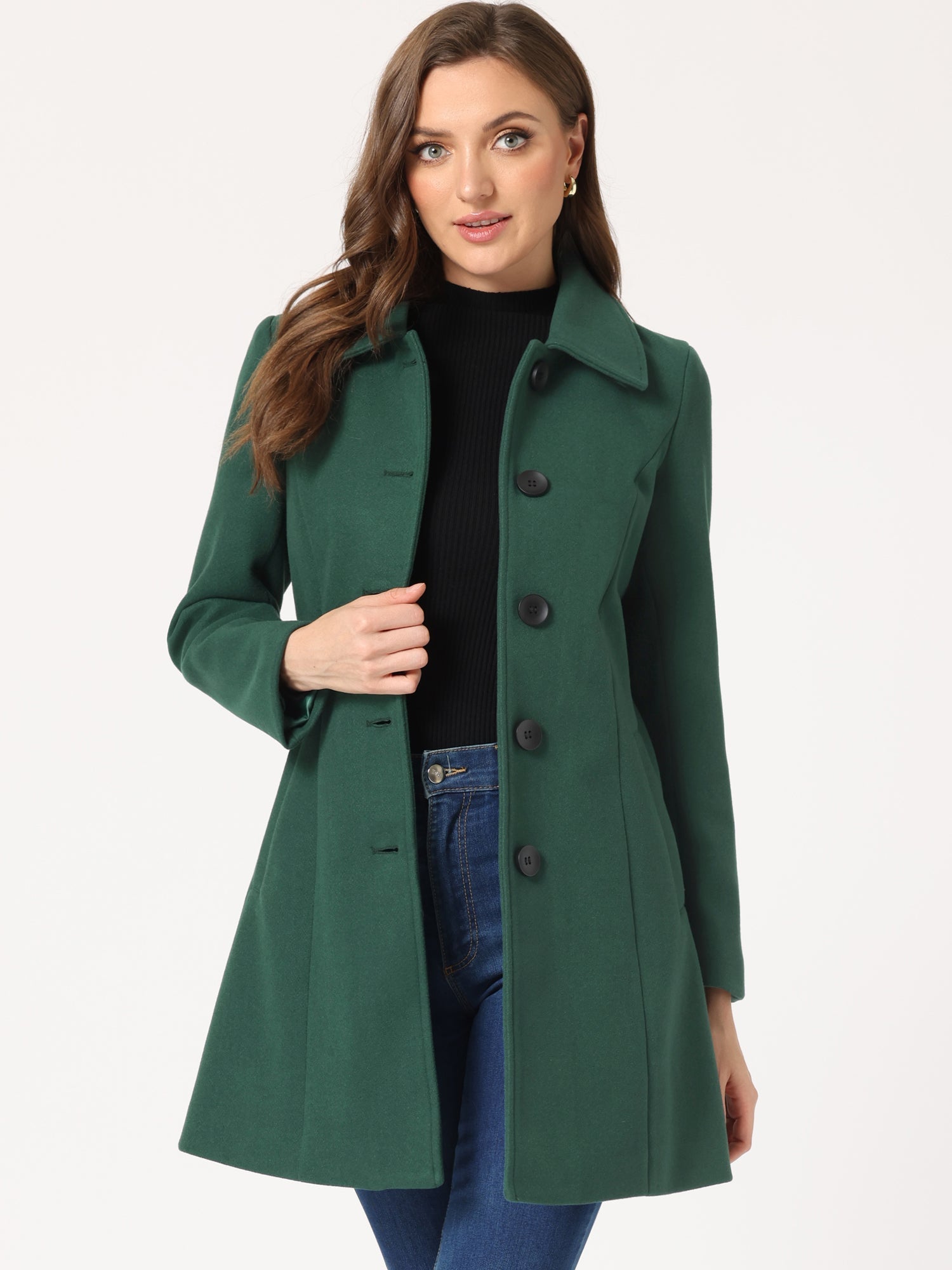 SINGLE BREASTED WINTER TRENCH COAT