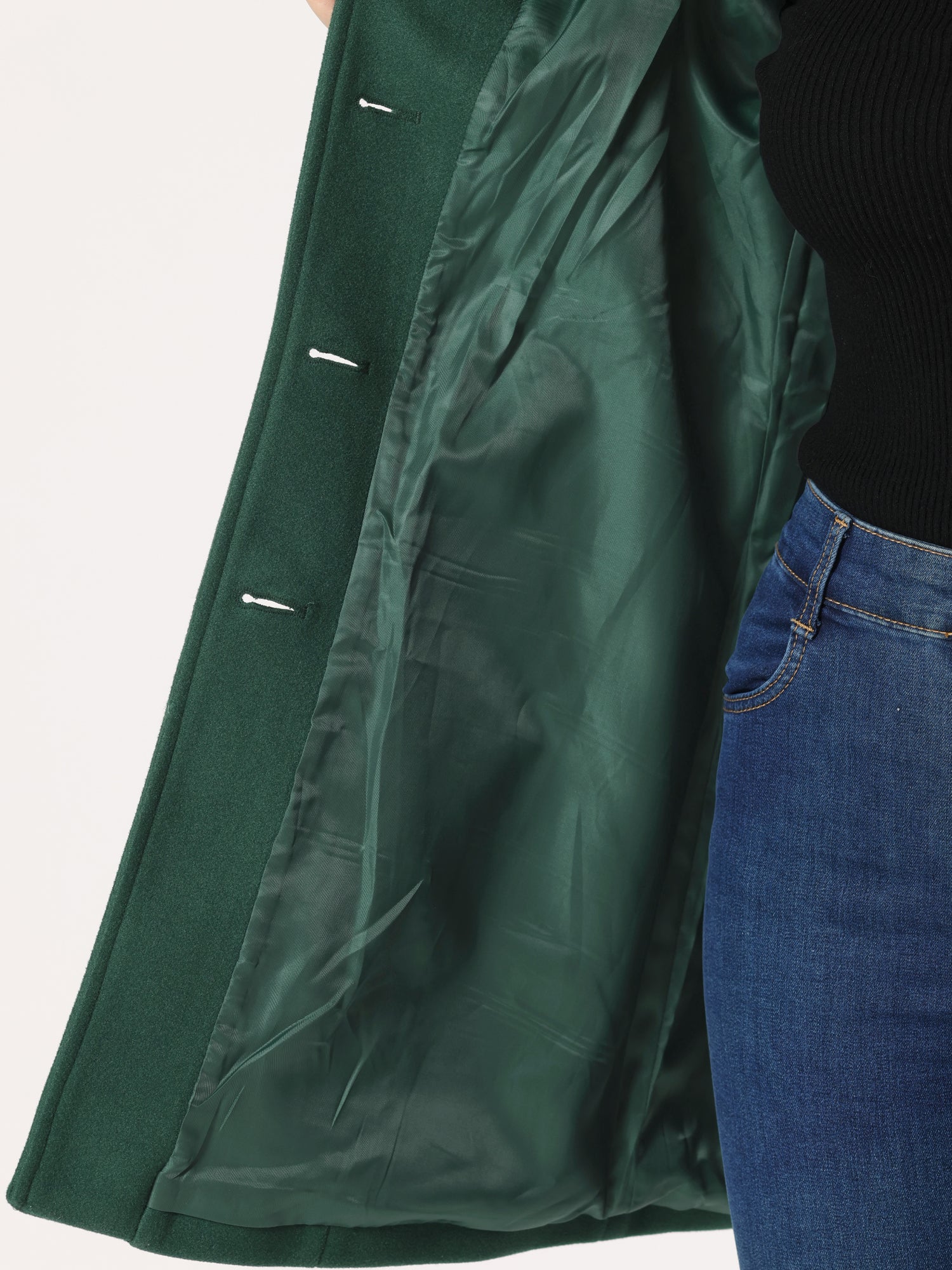 SINGLE BREASTED WINTER TRENCH COAT