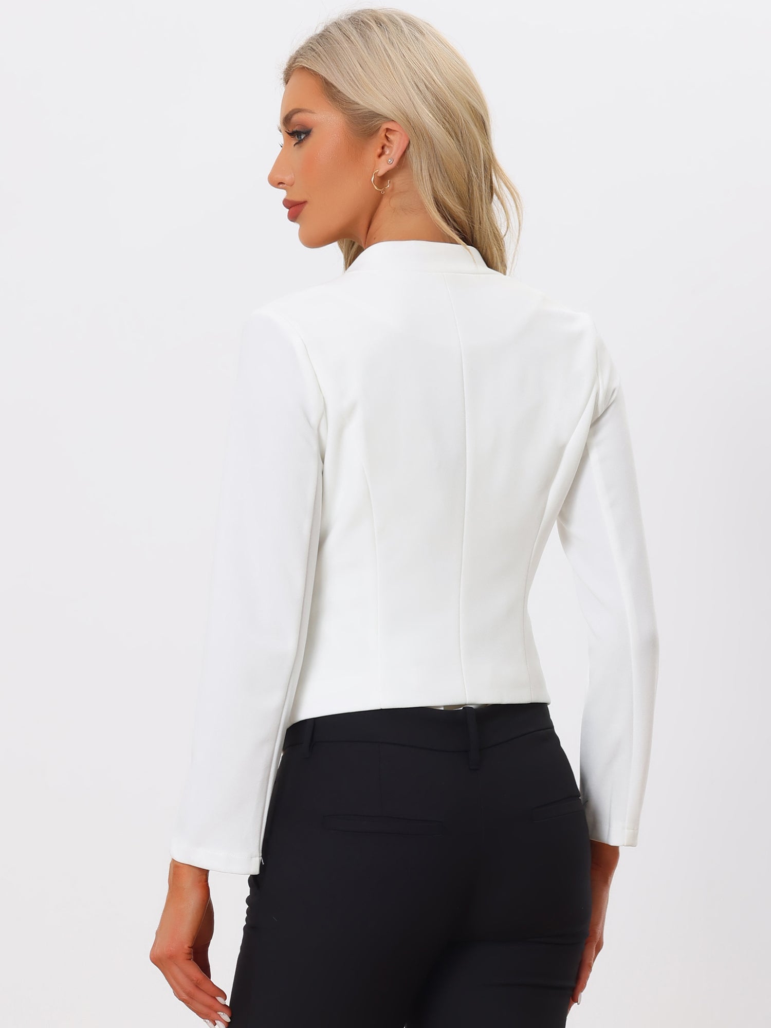 CROPPED OFFICE BLAZER JACKET