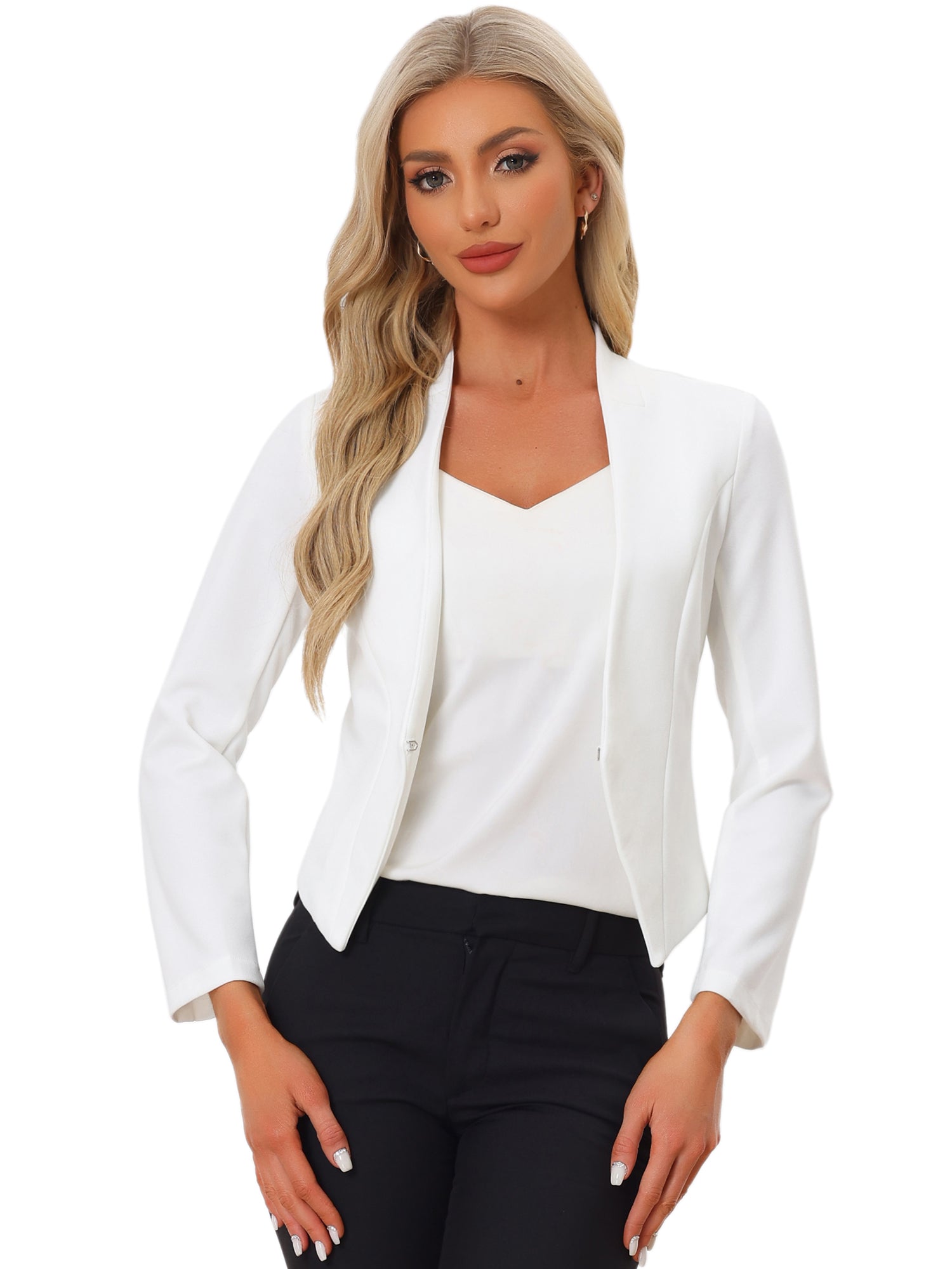 CROPPED OFFICE BLAZER JACKET