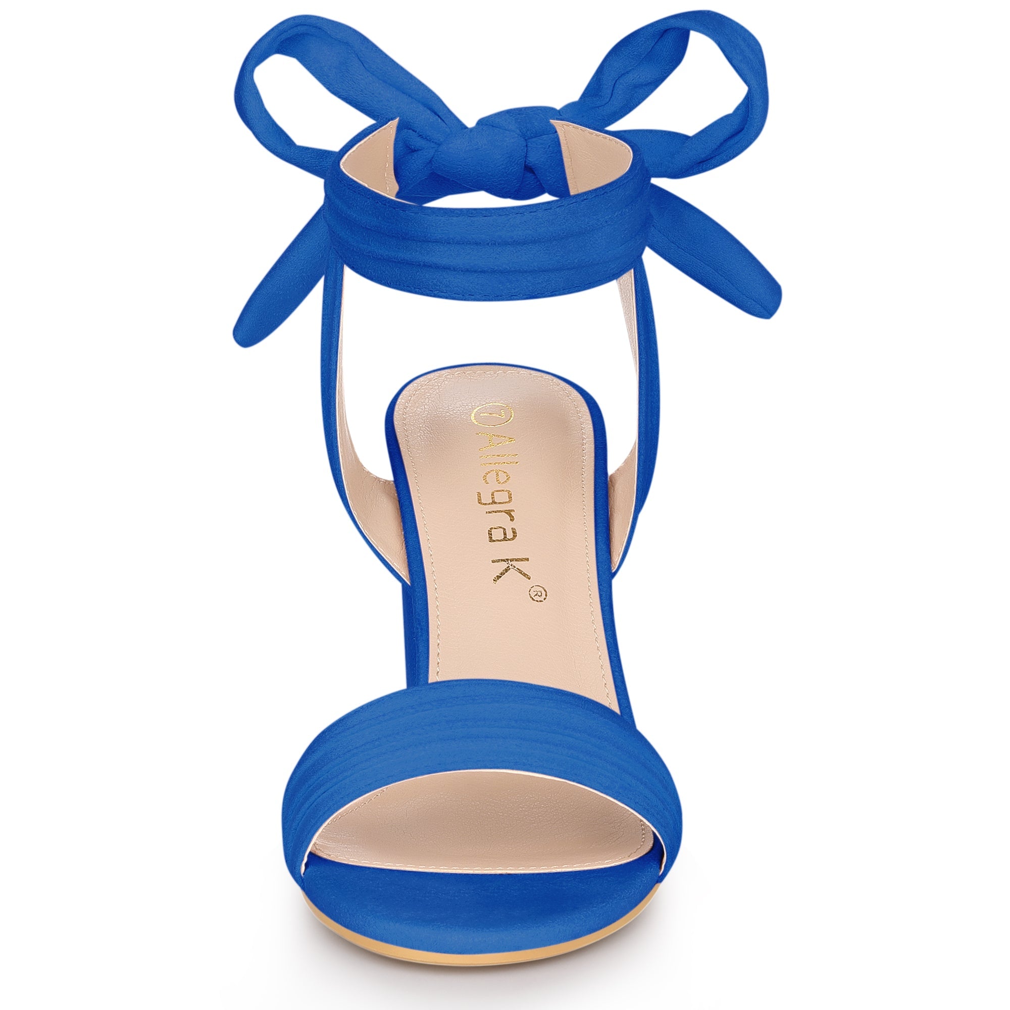 BLOCK HEEL PUMPS | OPEN TOE ANKLE STRAP WITH BOW DETAIL