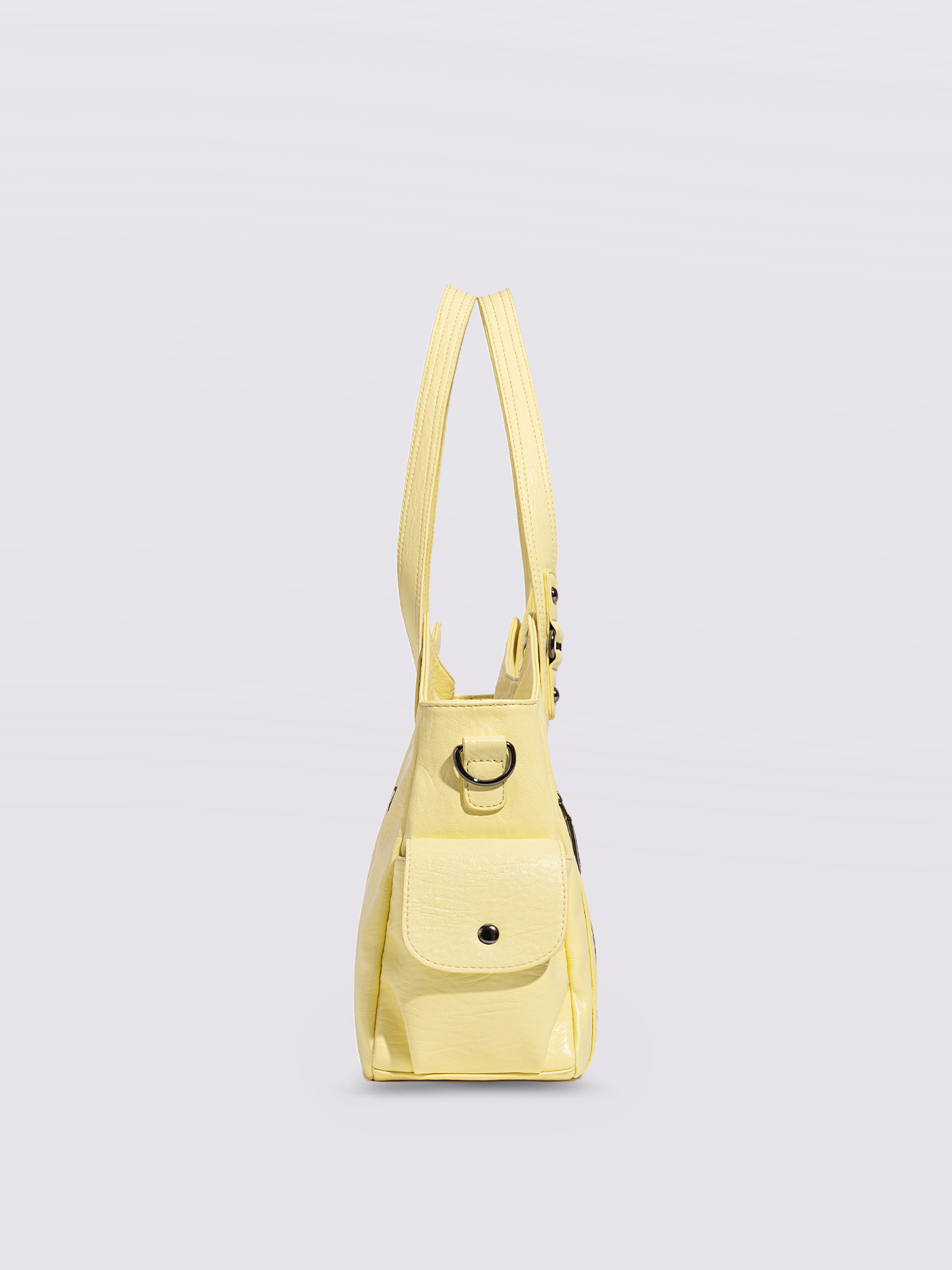 EVERYDAY ELEGANCE | BLACK LEATHER TOTE BAG